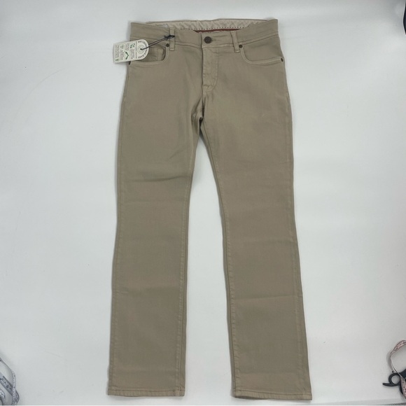 Candiani Denim Handmade in Italy Classic 5 pocket Tan Jeans Chino Style Pants 30 - Picture 3 of 13